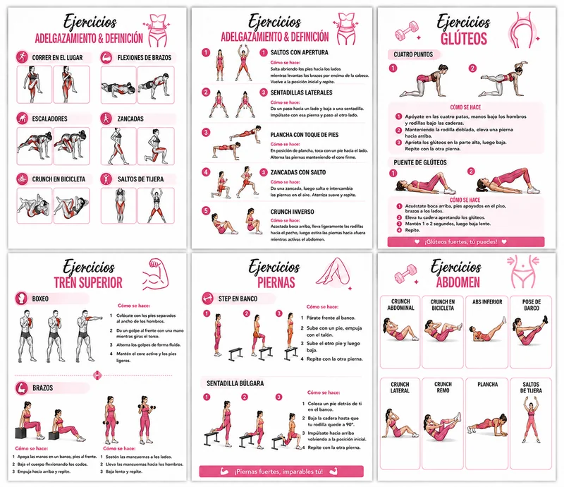 +40 Ejercicios de Entrenamiento en Casa